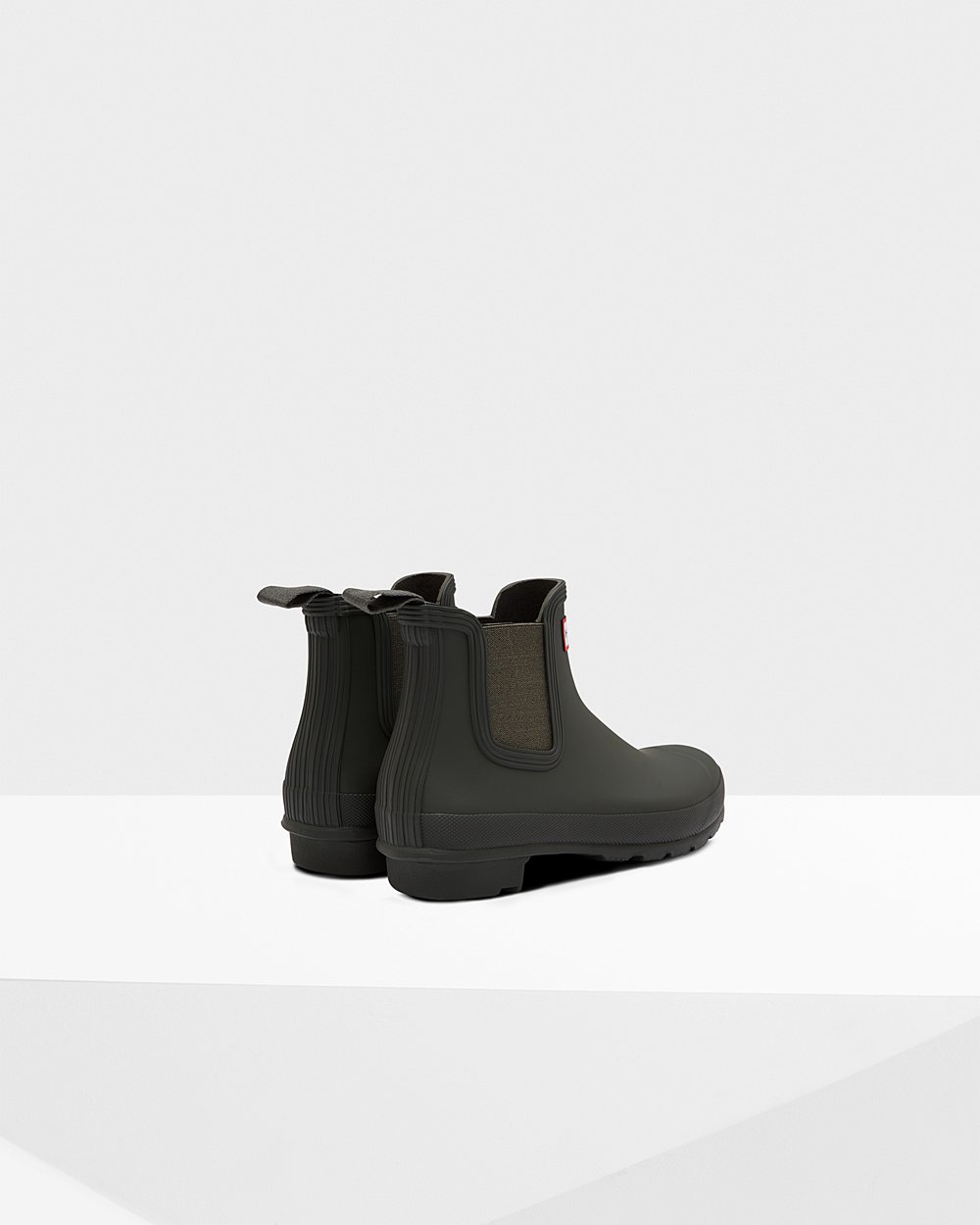 Botas Chelsea Hunter Mujer - Original - Verde Oscuro Oliva - NBYTCJU-37